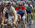 Frank Schleck pendant la premire tape de la Vuelta al Pais Vasco 2009